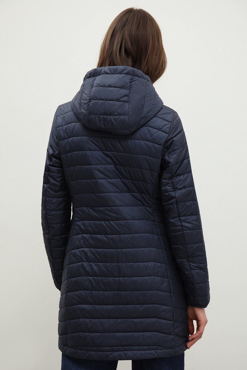 Стеганое утепленное пальто с капюшоном, Модель FBD11075, Фото №5