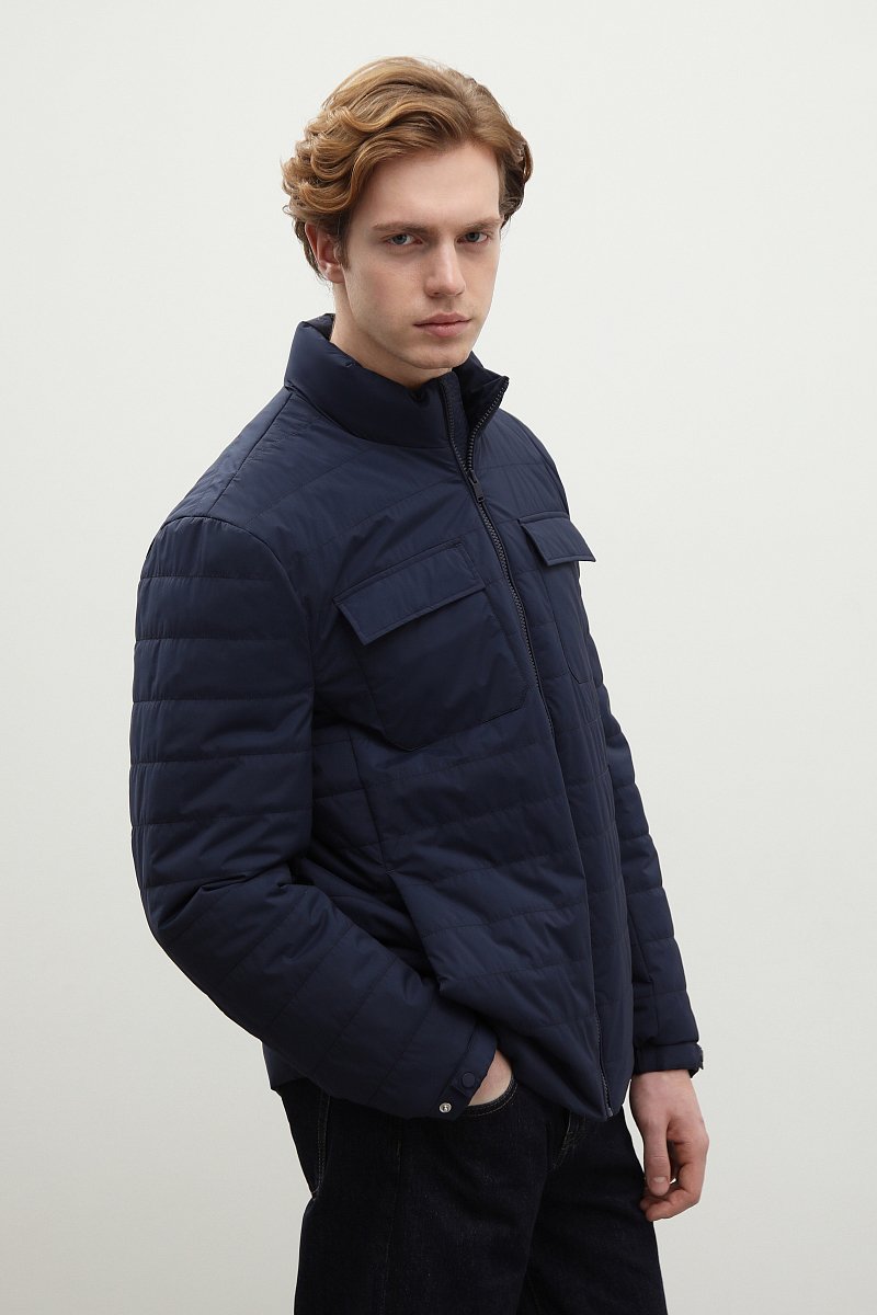 Стеганая куртка с карманами, Модель FBD21013, Фото №4