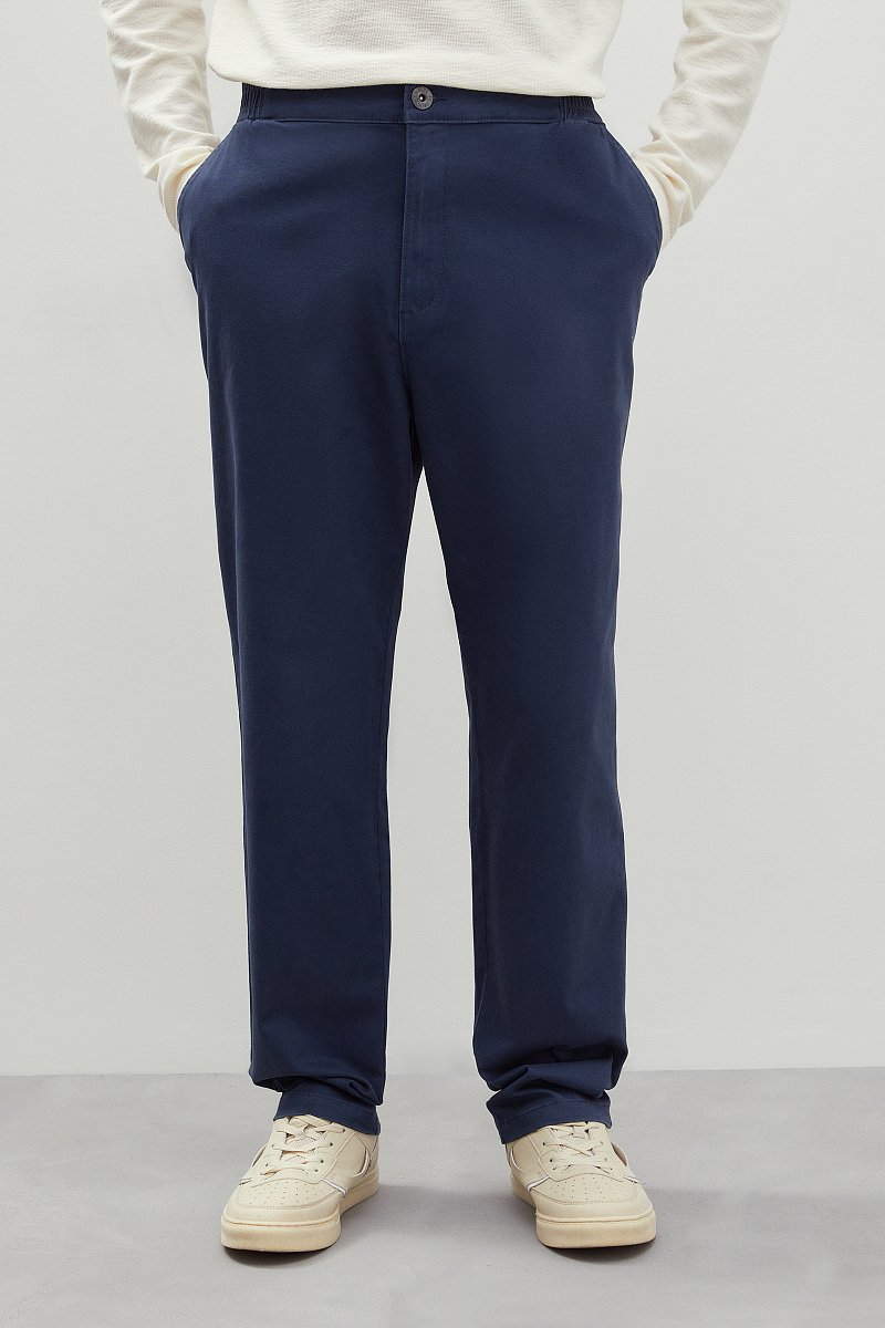 Прямые брюки из хлопка, Модель FBD210143, Фото №2