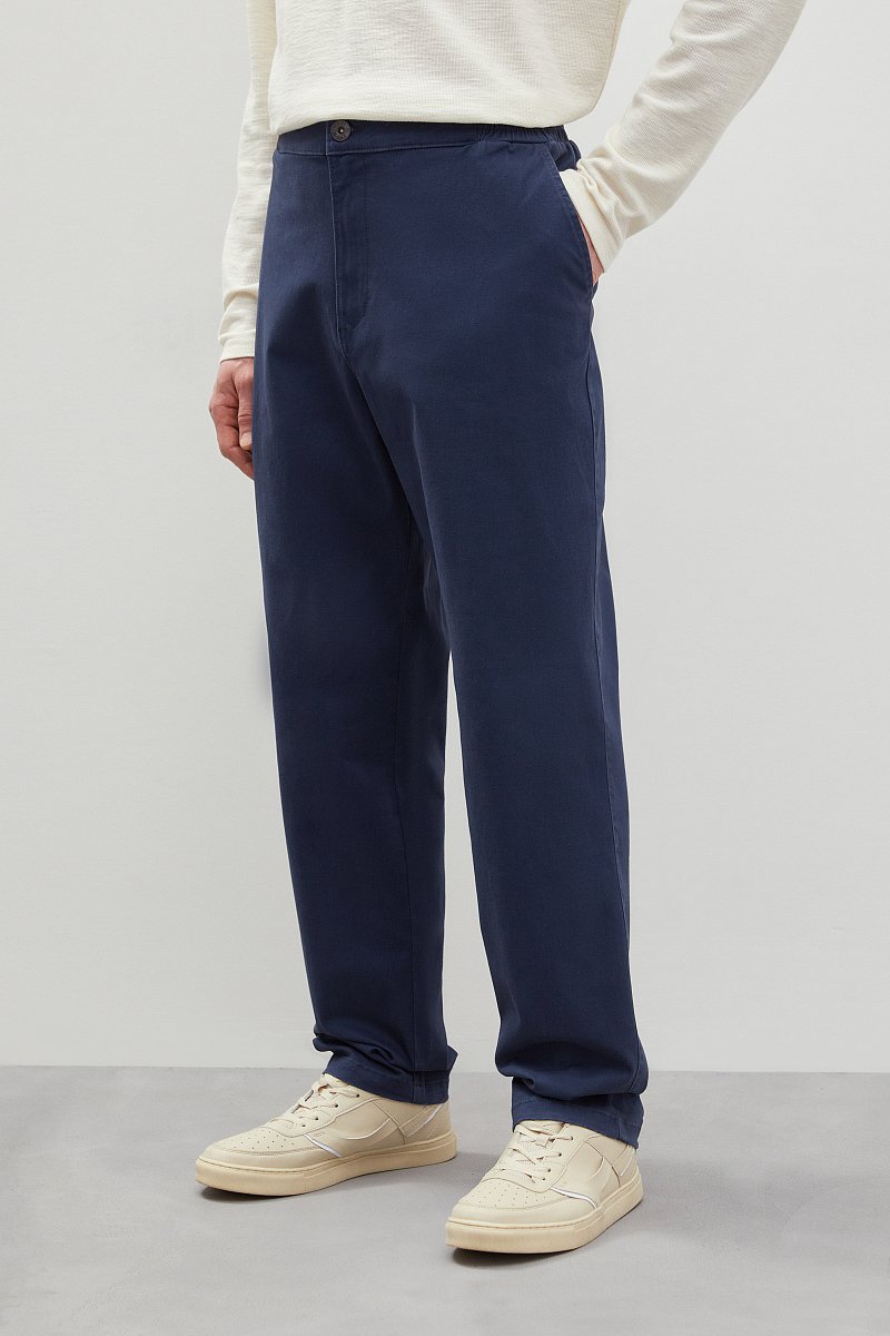 Прямые брюки из хлопка, Модель FBD210143, Фото №3