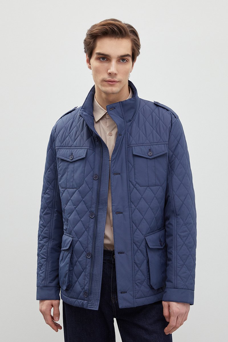 Стеганая куртка с карманами, Модель FBD210145, Фото №1