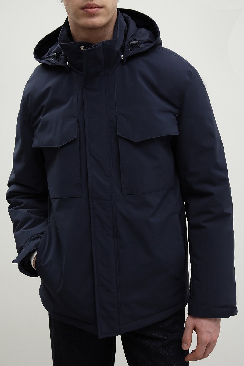 Утепленная куртка с капюшоном, Модель FBD21075, Фото №3