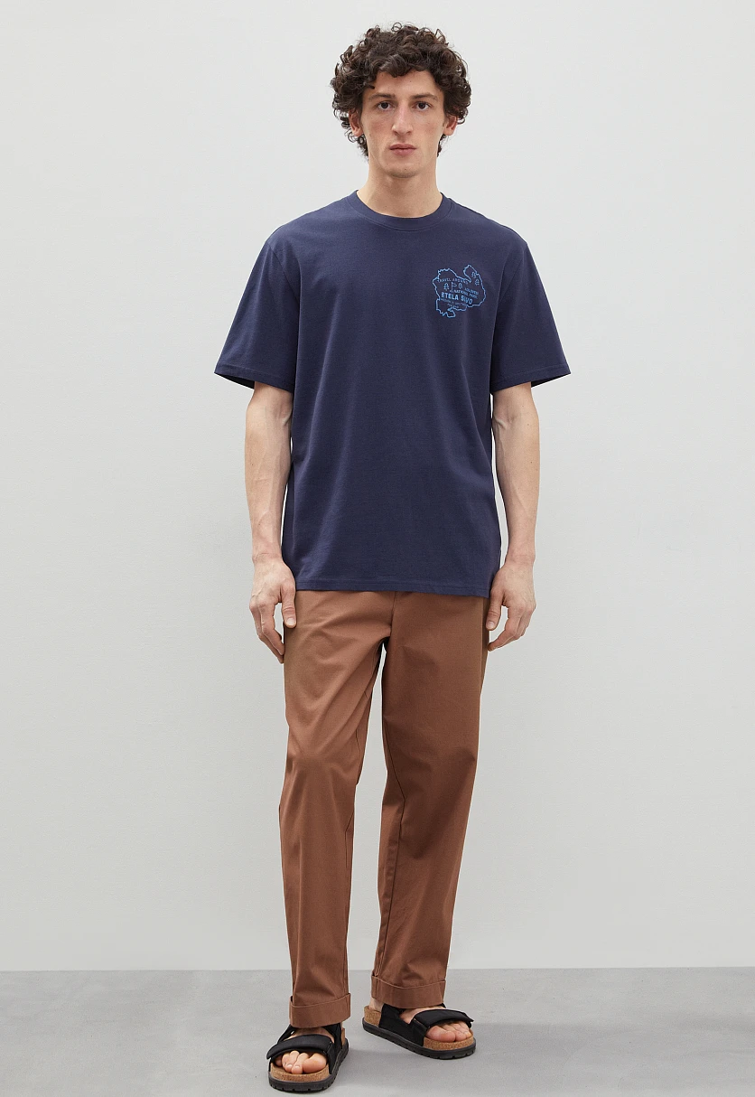 Футболка из хлопка с принтом, Модель FBD210103-1P, Фото №2