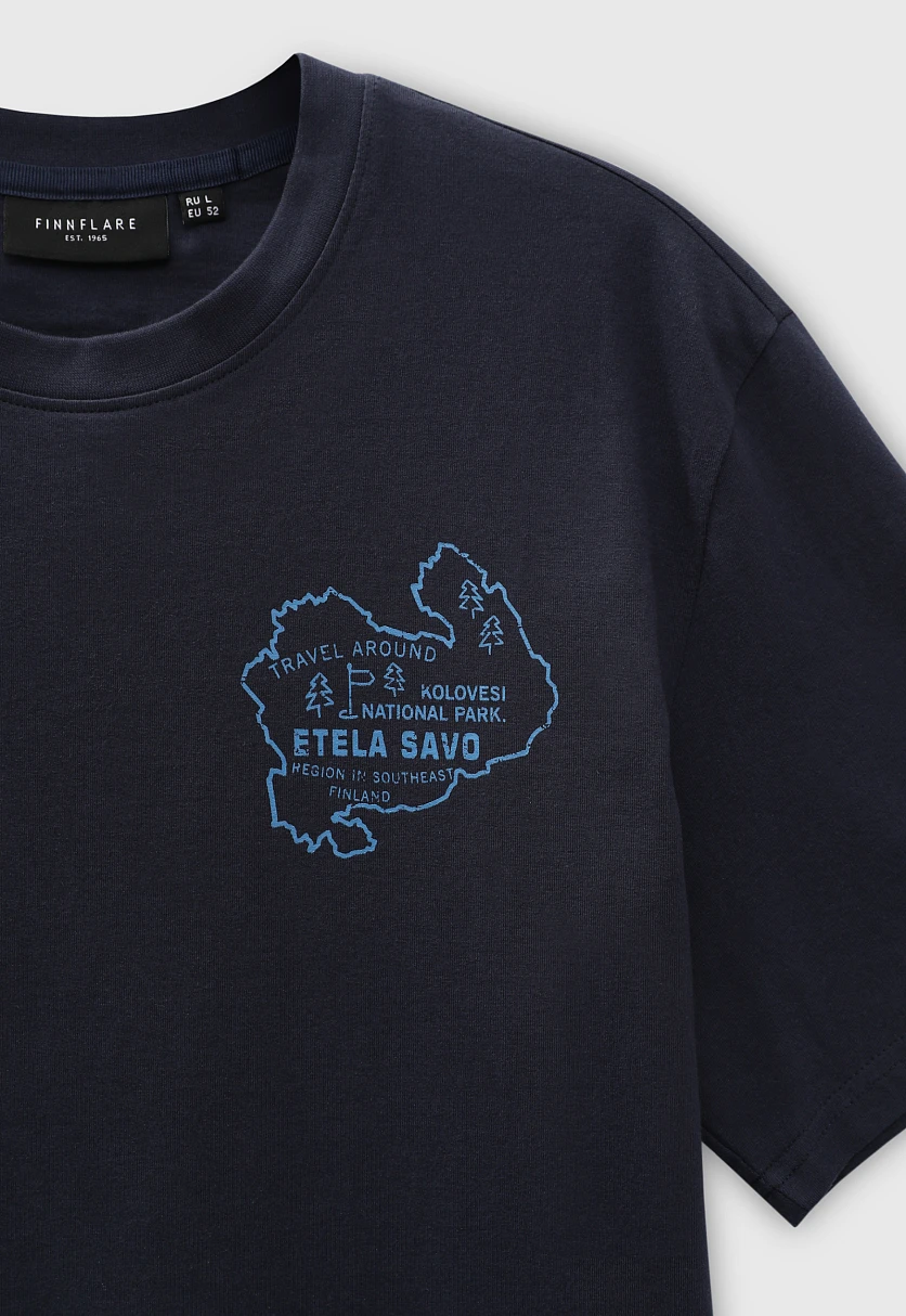 Футболка из хлопка с принтом, Модель FBD210103-1P, Фото №6