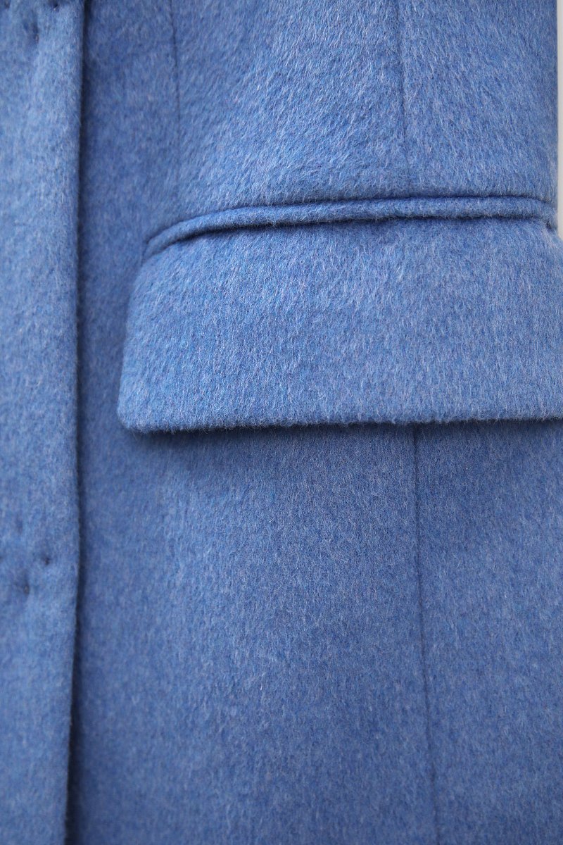 Пальто приталенного кроя с шерстью, Модель FBD11003-2, Фото №6