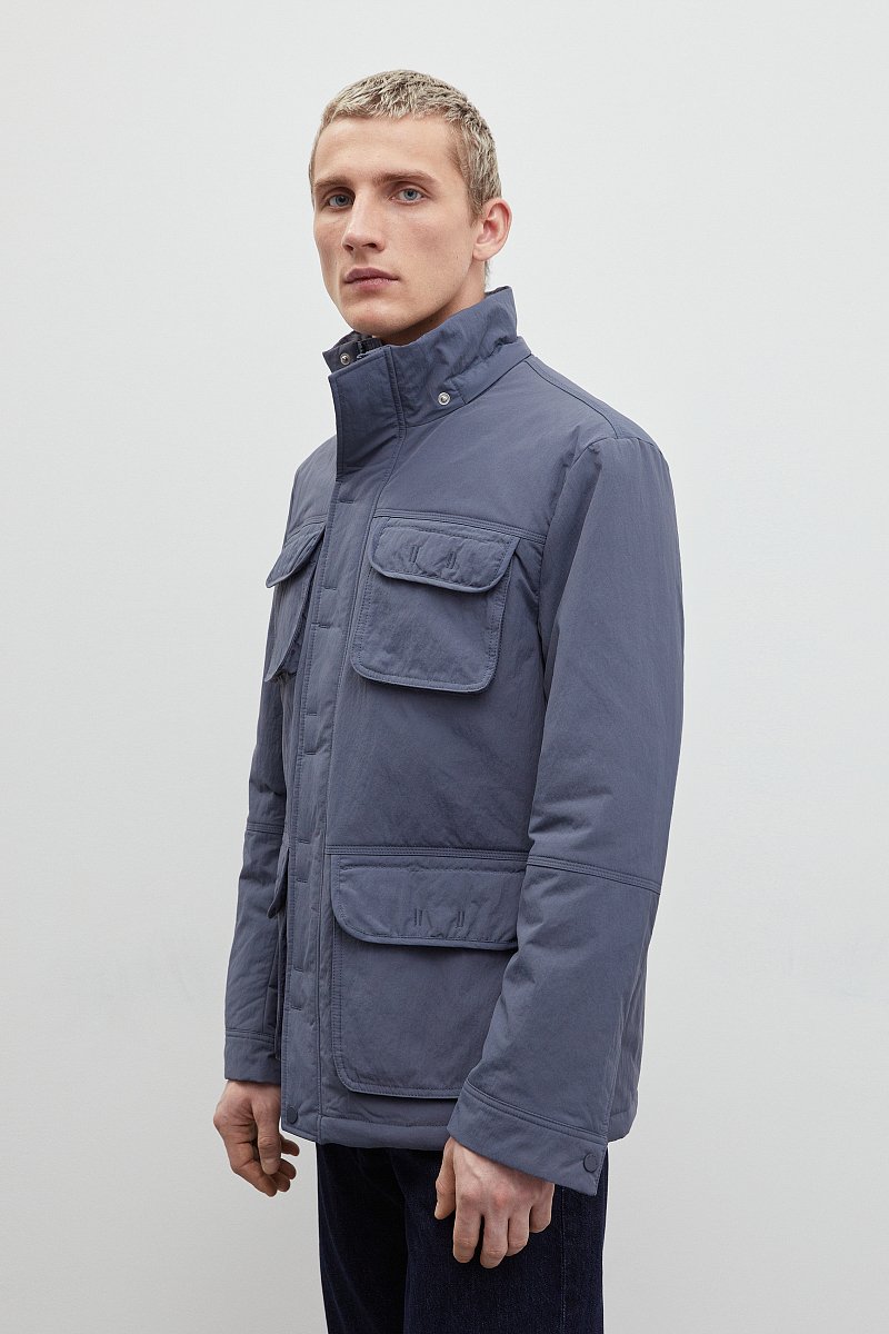 Утепленная куртка с капюшоном, Модель FBD21011, Фото №4
