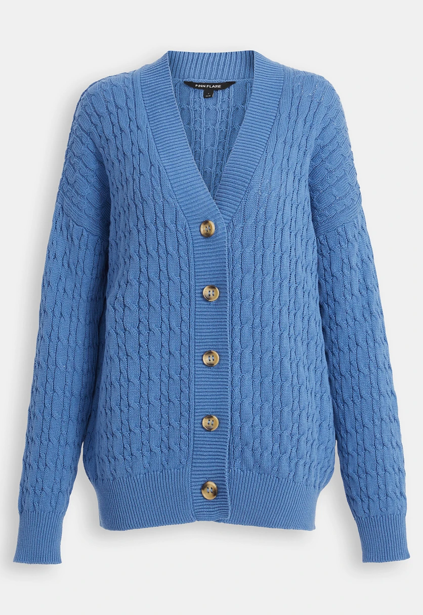 Кардиган с рельефным узором, Модель FBD11114, Фото №8