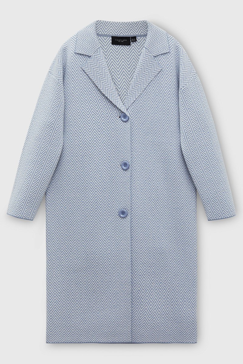 Трикотажное пальто с добавлением шерсти, Модель FBD11105, Фото №7