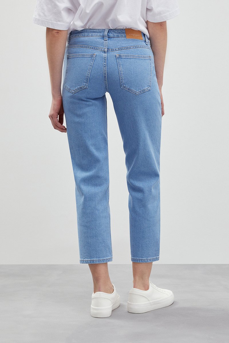 Укороченные прямые джинсы, Модель FBD15007, Фото №4