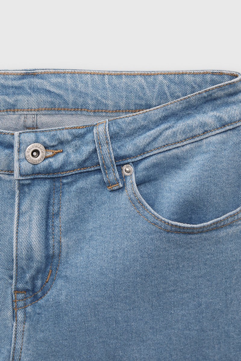 Укороченные прямые джинсы, Модель FBD15007, Фото №5