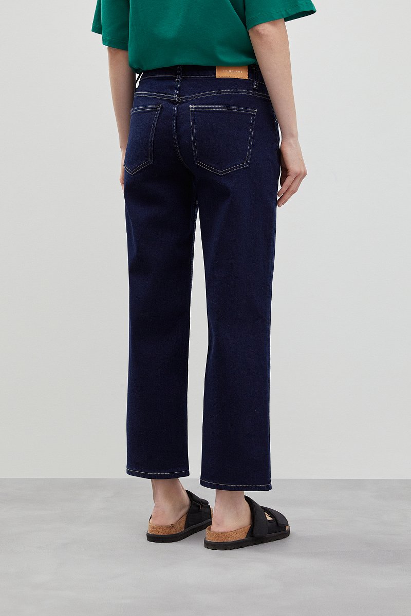 Укороченные прямые джинсы, Модель FBD15007, Фото №4