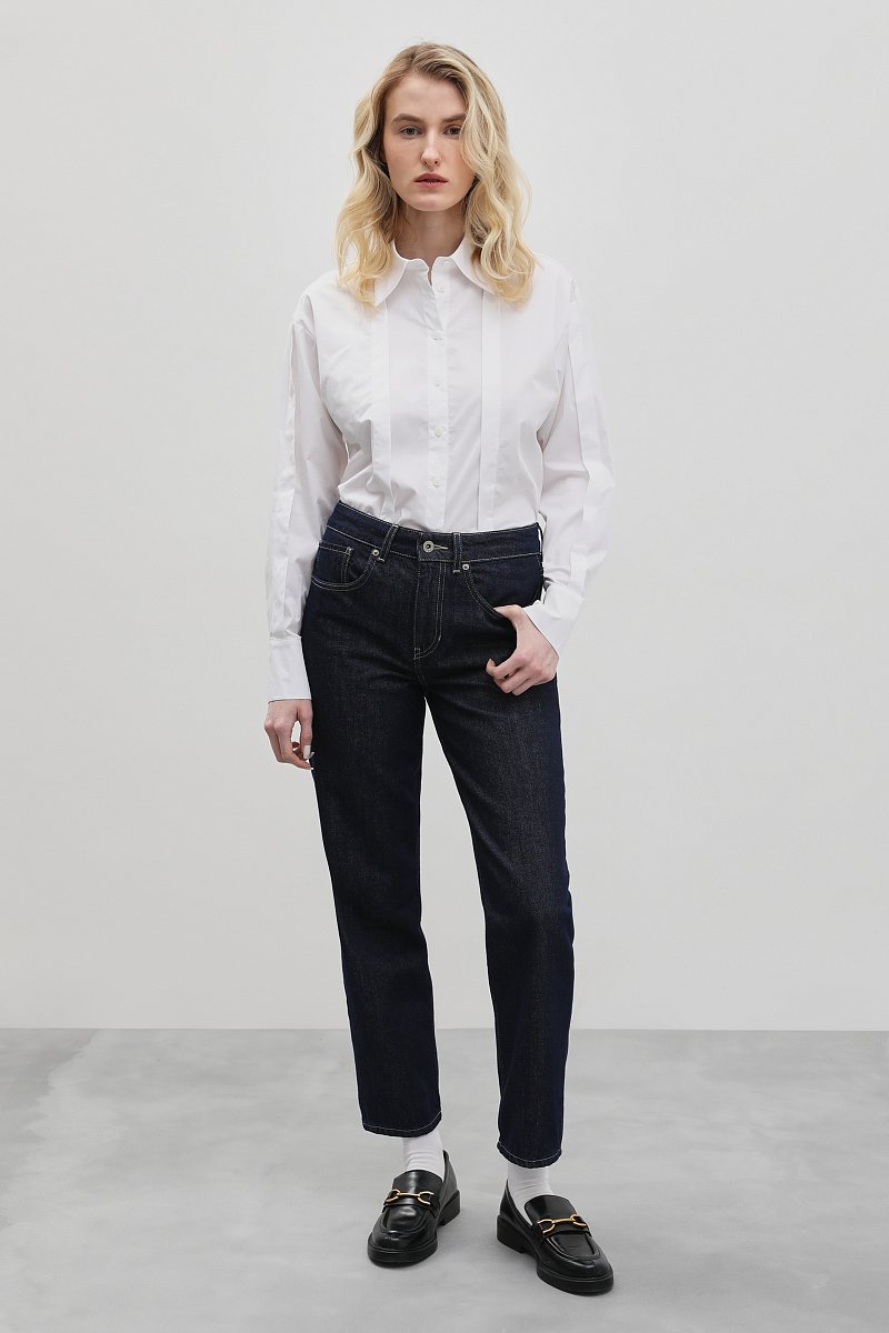 Укороченные джинсы straight fit, Модель FBD15011, Фото №1