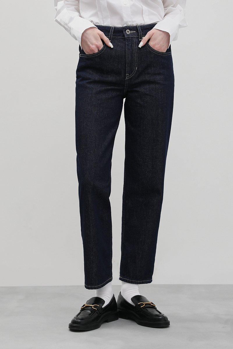Укороченные джинсы straight fit, Модель FBD15011, Фото №2