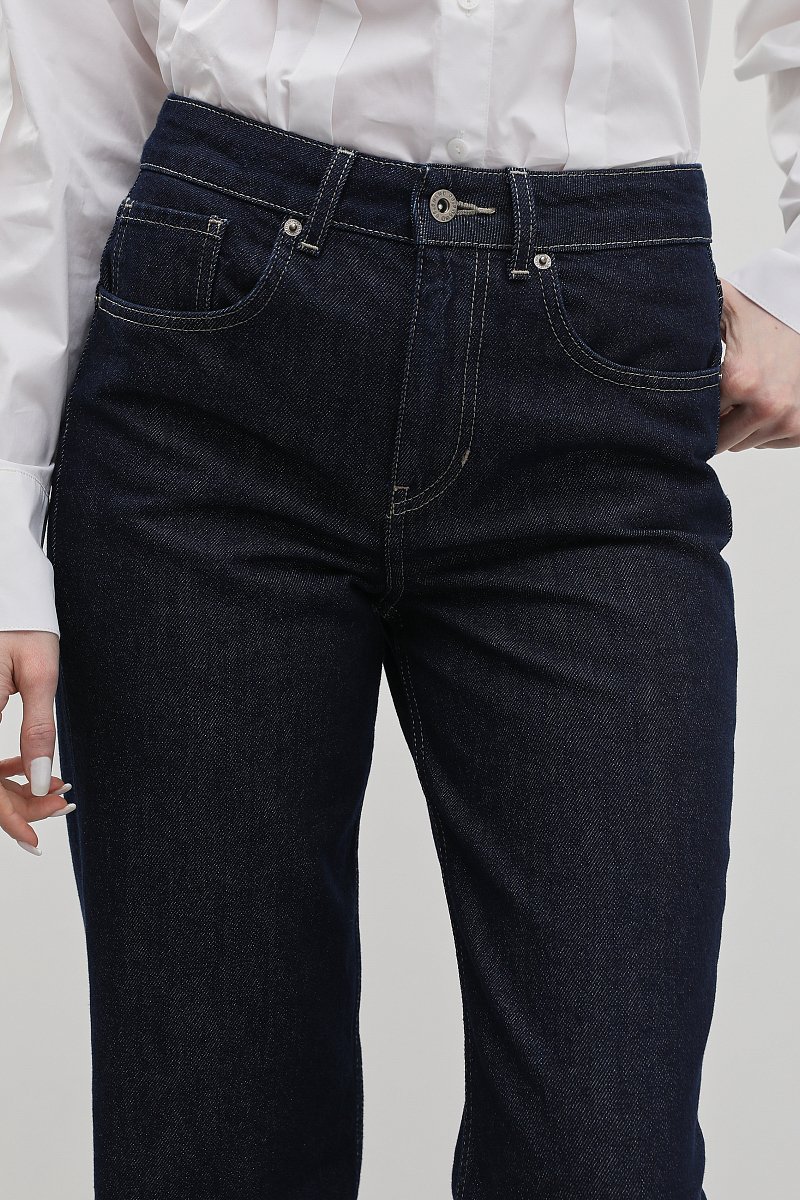 Укороченные джинсы straight fit, Модель FBD15011, Фото №3
