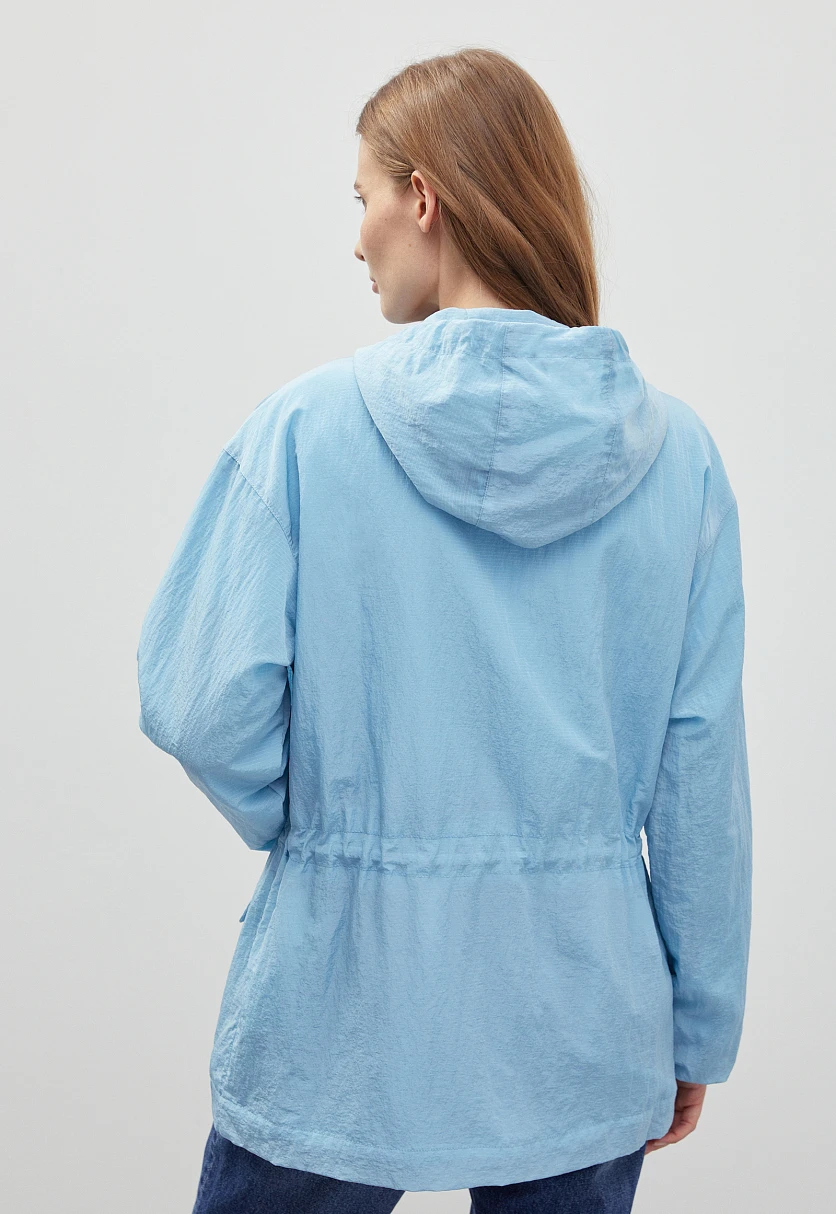 Ветровка oversize силуэта с капюшоном, Модель FBD11059, Фото №5