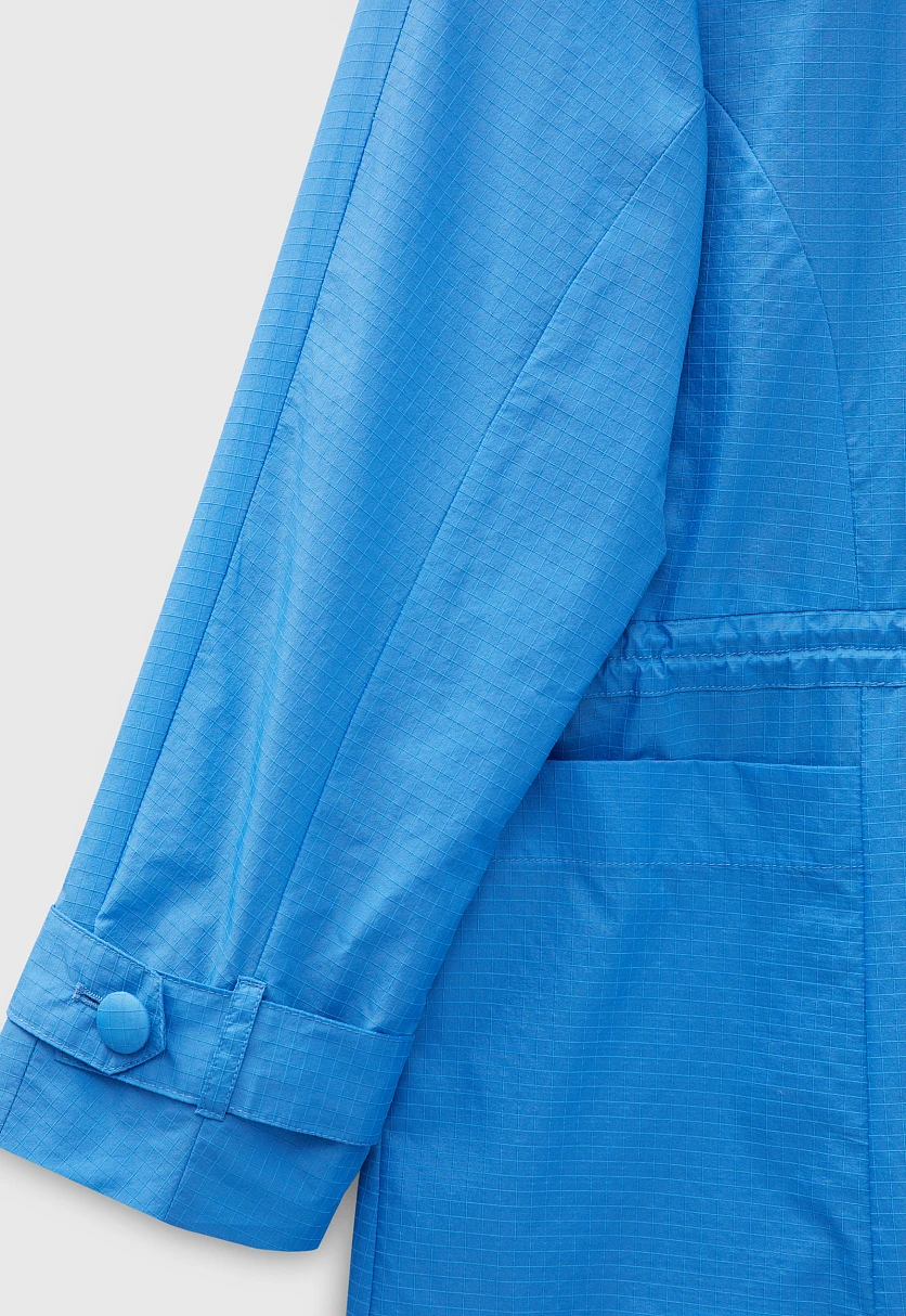 Укороченный плащ с капюшоном, Модель FBD11042, Фото №7