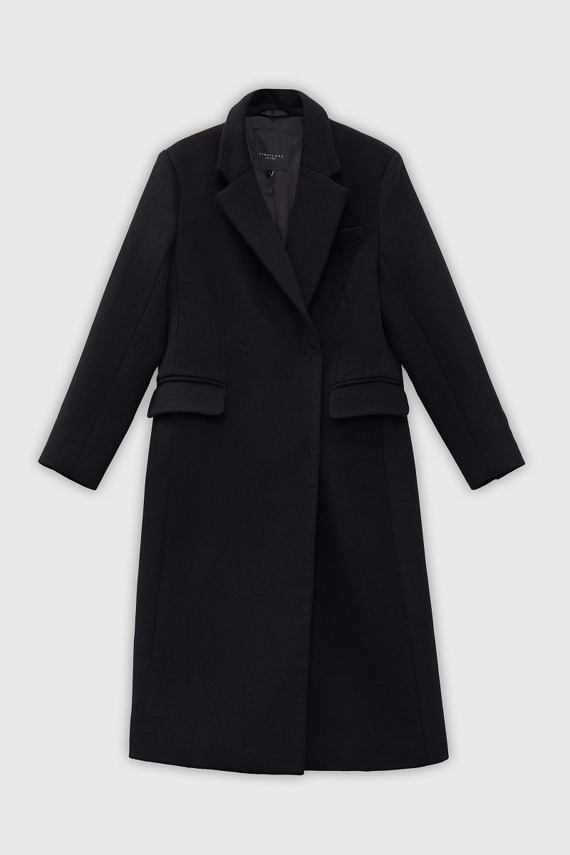 Пальто приталенного кроя с шерстью, Модель FBD11003, Фото №7