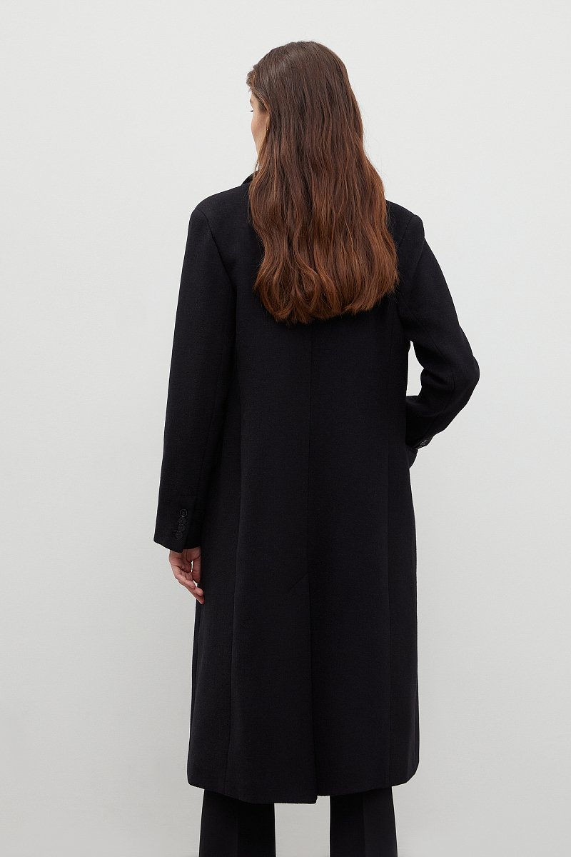 Пальто приталенного кроя с шерстью, Модель FBD11003, Фото №5