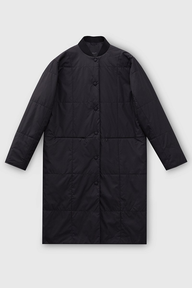 Утепленное пальто с поясом, Модель FBD11031, Фото №7