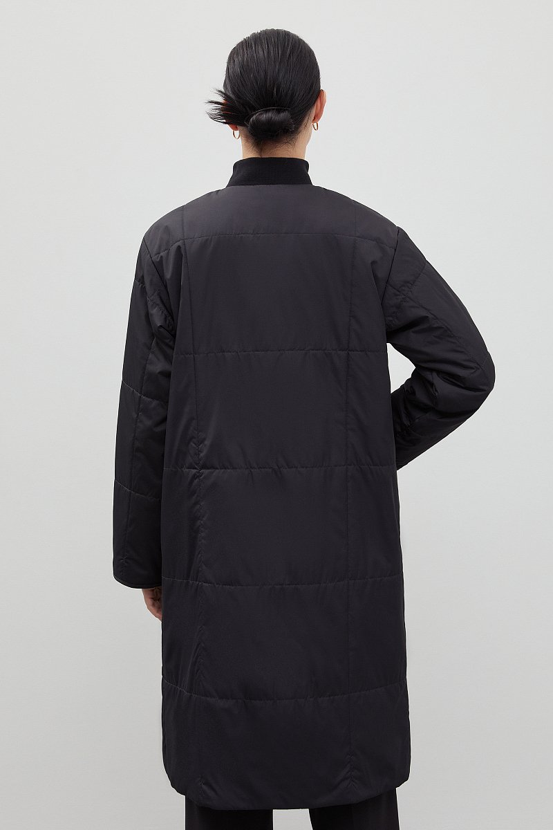 Утепленное пальто с поясом, Модель FBD11031, Фото №5