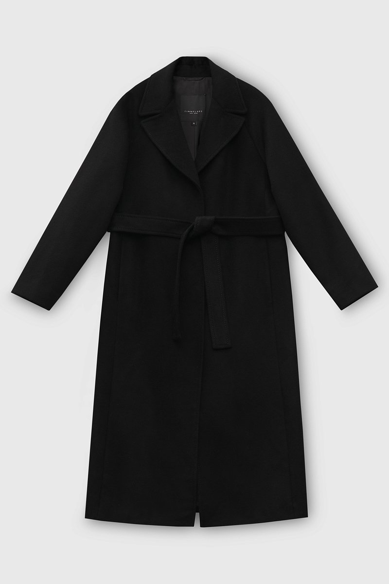 Пальто oversize силуэта с шерстью, Модель FBD11034, Фото №7