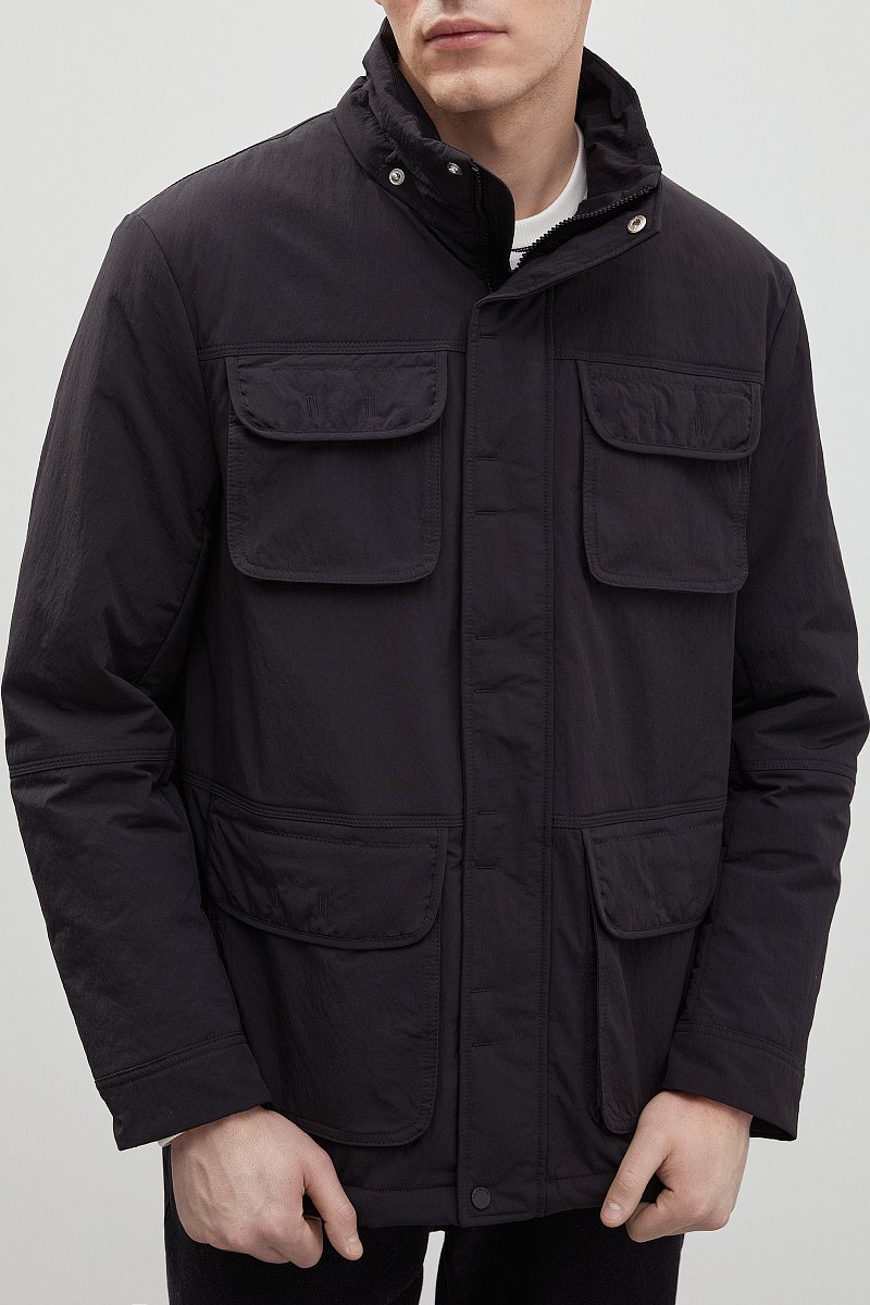 Утепленная куртка с капюшоном, Модель FBD21011, Фото №3