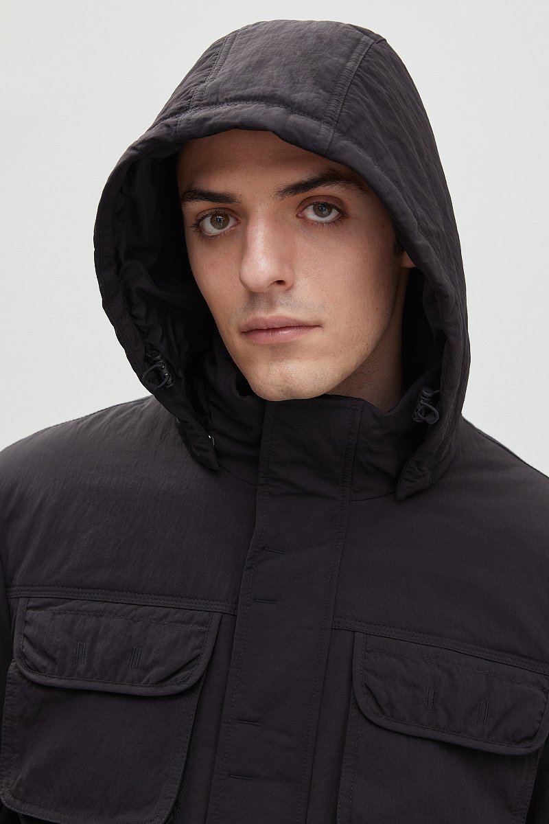Утепленная куртка с капюшоном, Модель FBD21011, Фото №6