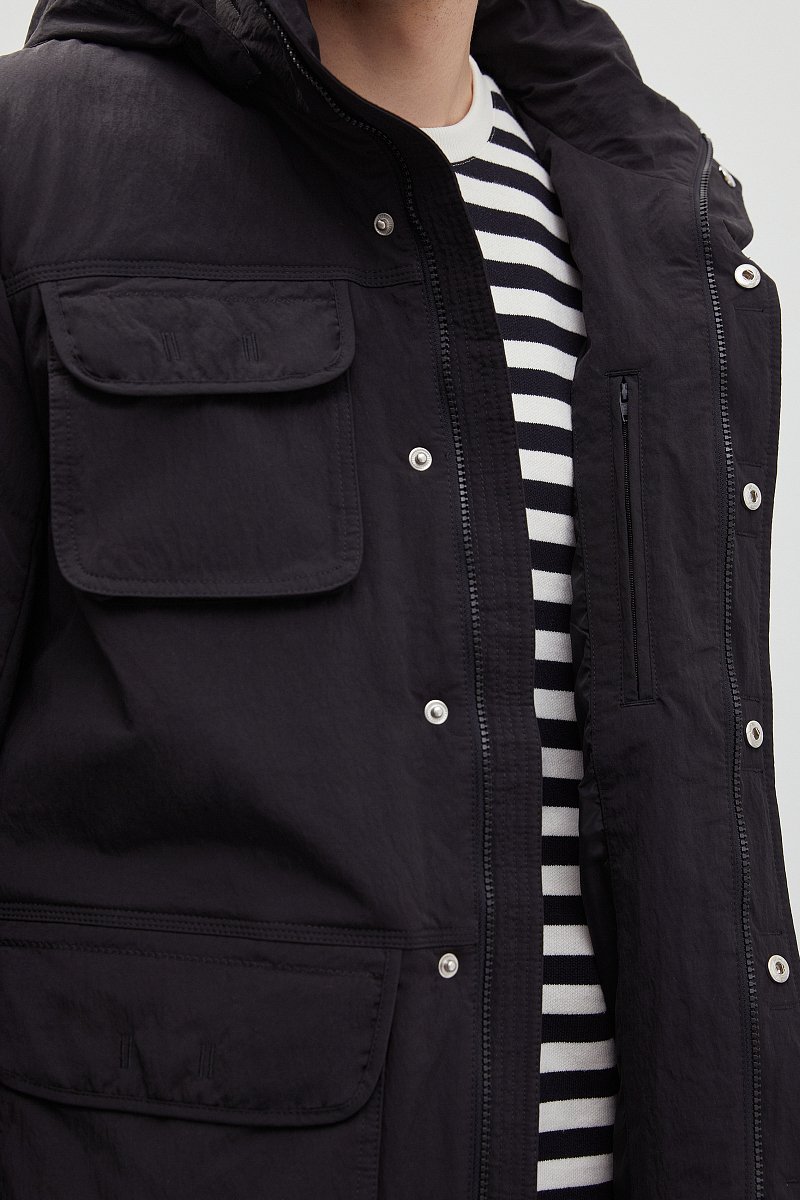 Утепленная куртка с капюшоном, Модель FBD21011, Фото №7