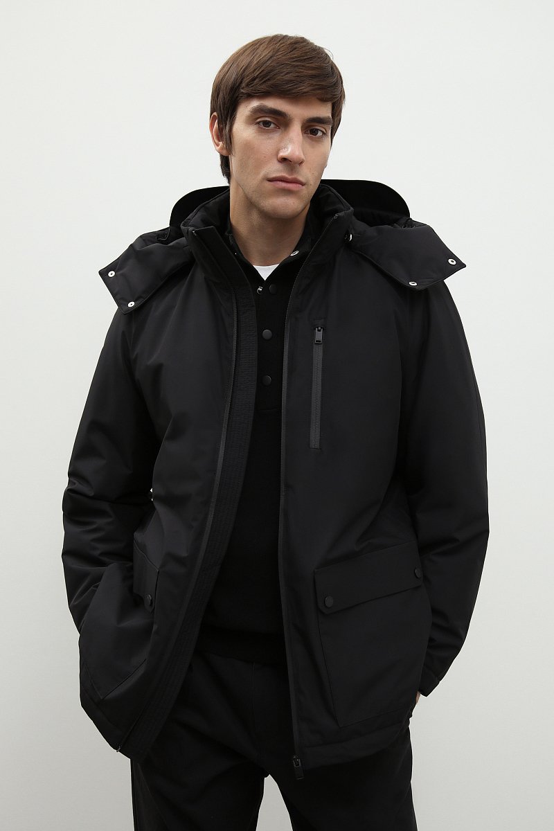 Утепленная куртка с капюшоном, Модель FBD21038, Фото №1
