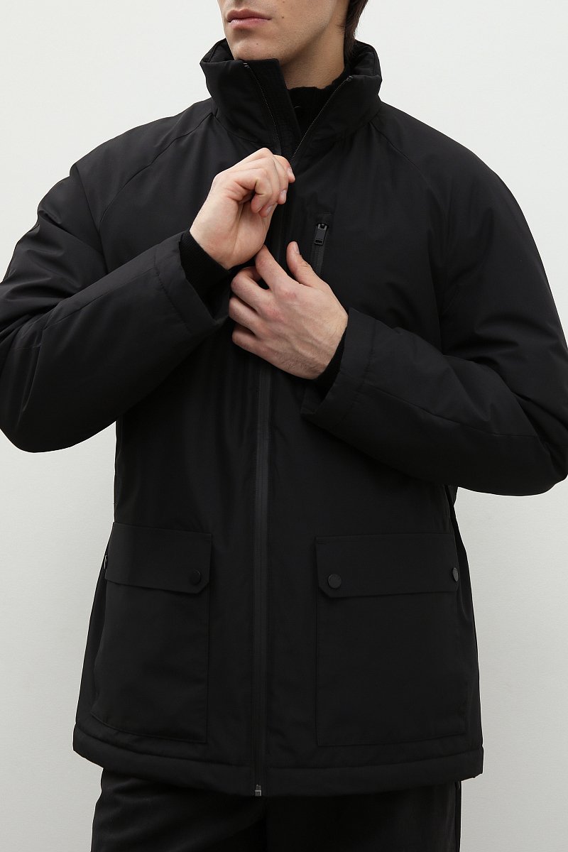 Утепленная куртка с капюшоном, Модель FBD21038, Фото №3