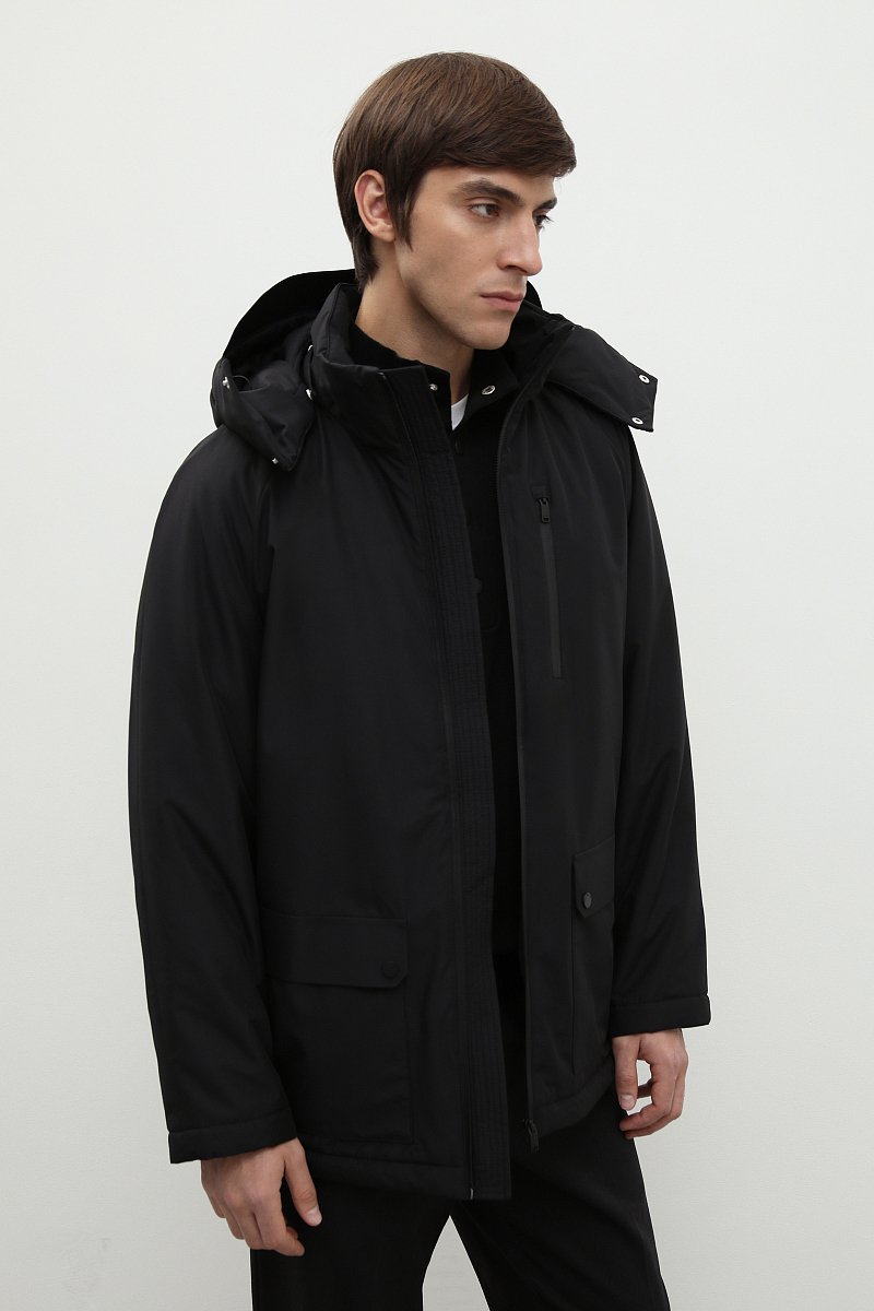 Утепленная куртка с капюшоном, Модель FBD21038, Фото №4