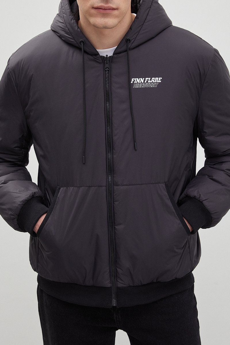 Утепленная куртка в спортивном стиле, Модель FBD21074, Фото №3