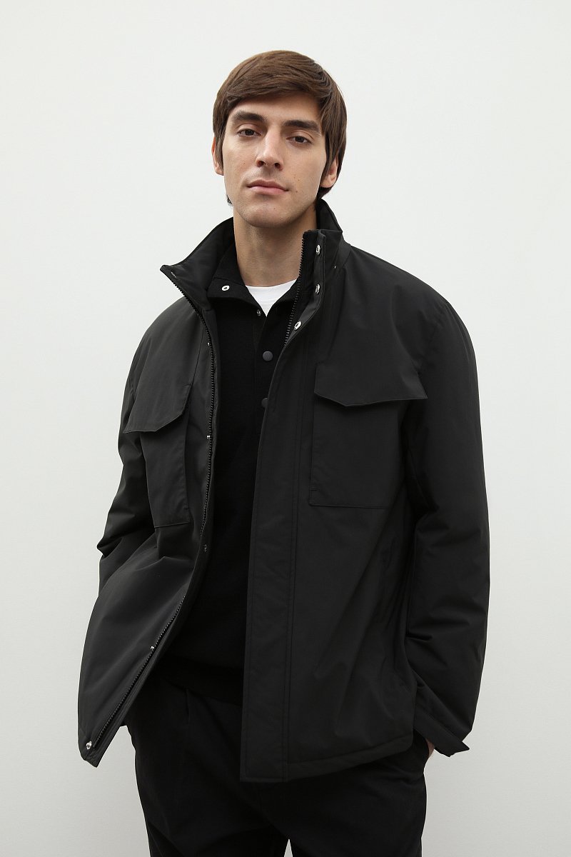 Утепленная куртка с капюшоном, Модель FBD21075, Фото №1