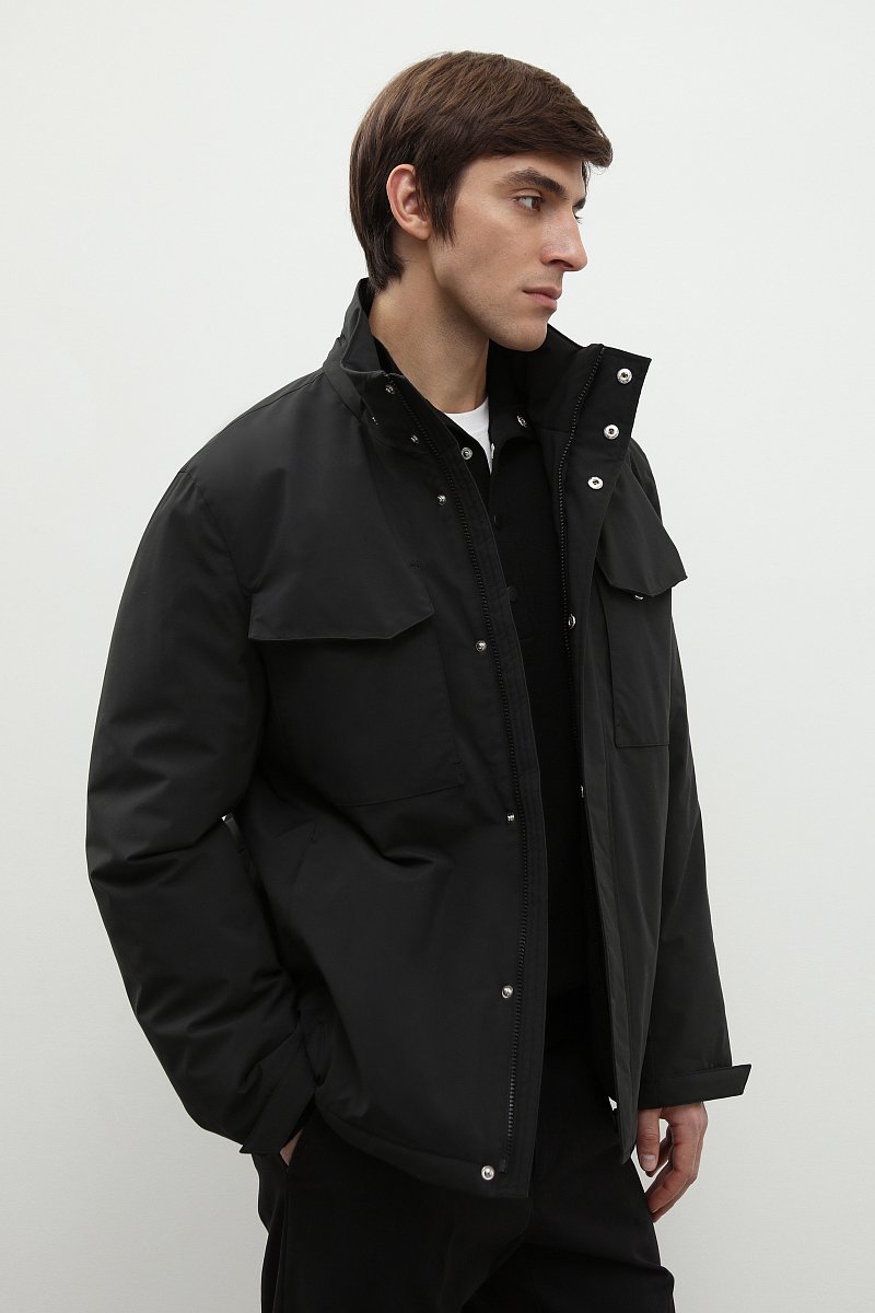 Утепленная куртка с капюшоном, Модель FBD21075, Фото №4