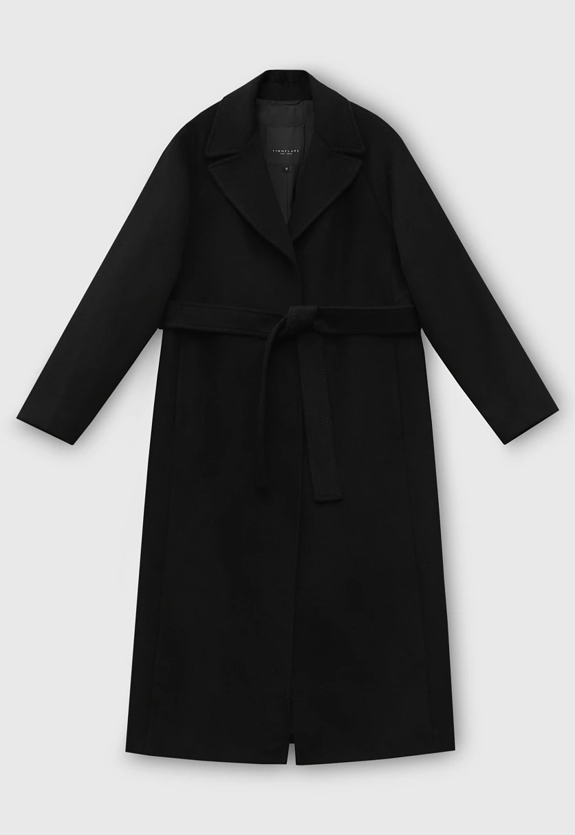 Пальто oversize силуэта с шерстью, Модель FBD11034, Фото №6