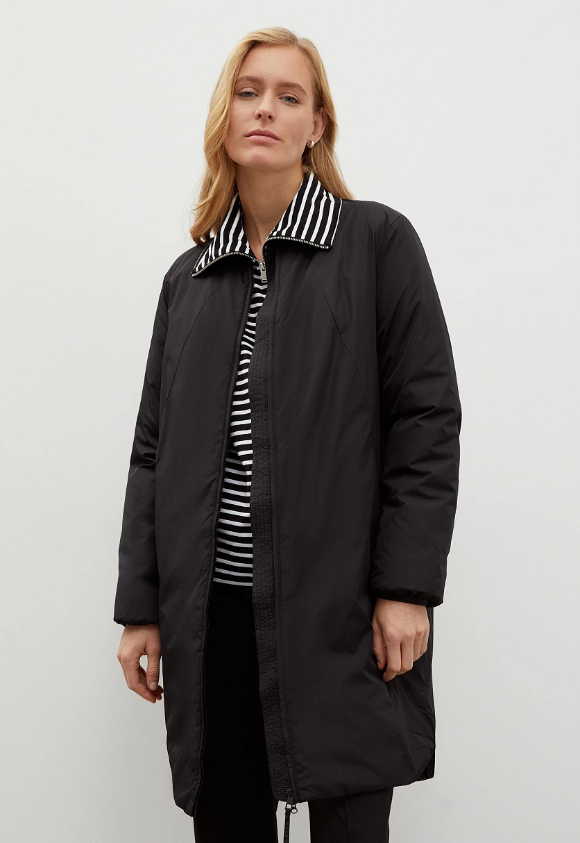 Утепленное пальто силуэта oversize, Модель FBD11079, Фото №1
