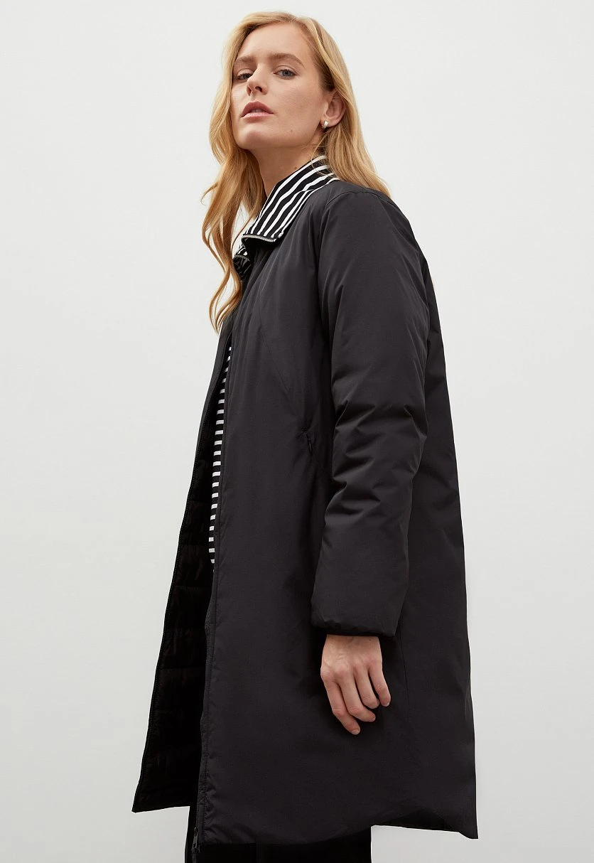 Утепленное пальто силуэта oversize, Модель FBD11079, Фото №4