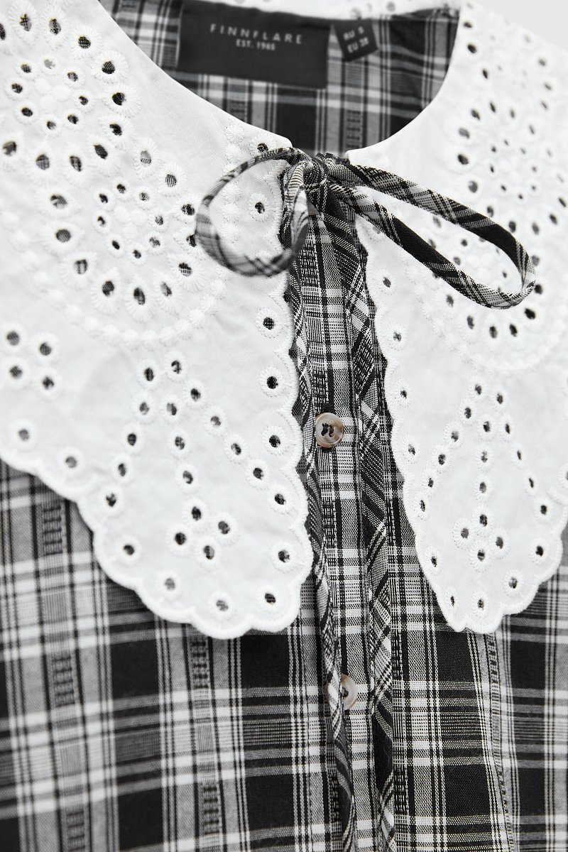 Блузка с объемным воротником, Модель FBD110143, Фото №6