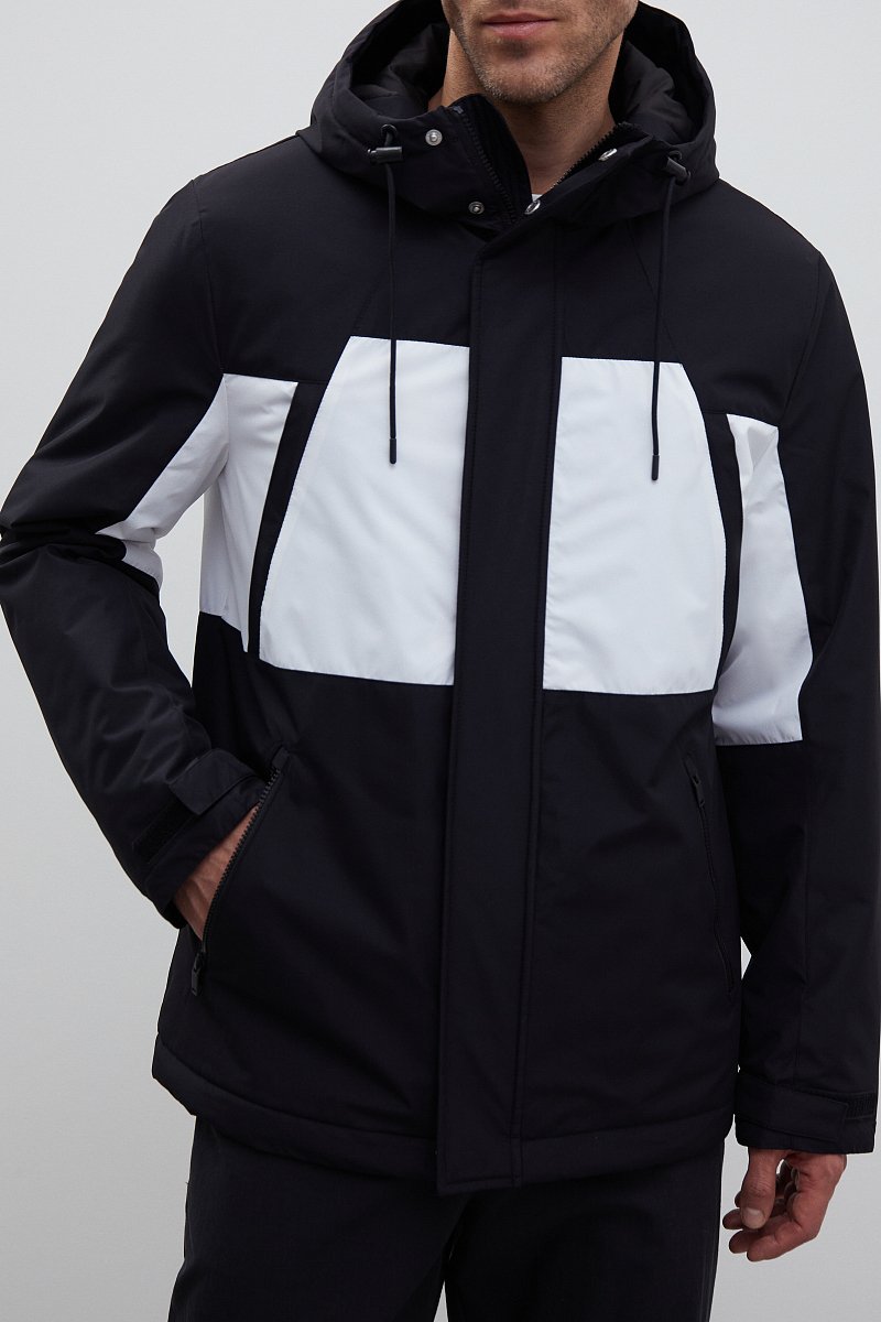 Утепленная куртка в стиле color block, Модель FBD21043, Фото №3