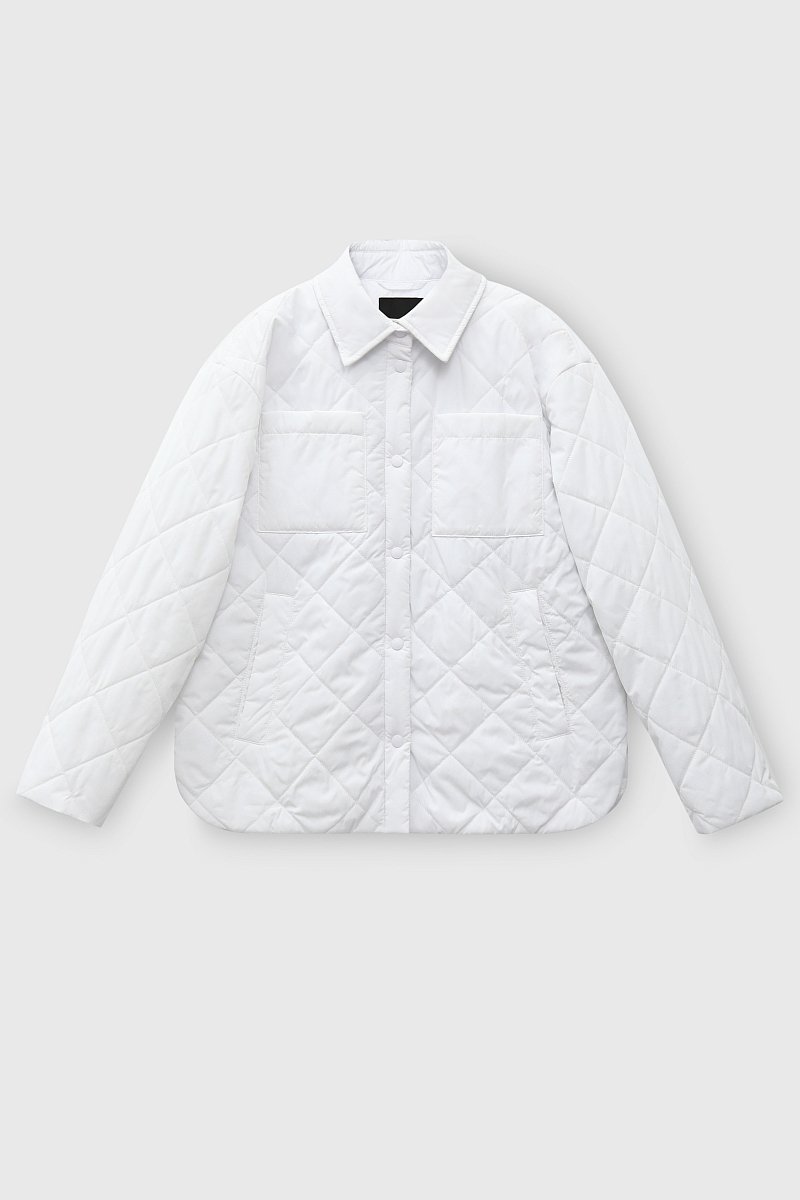 Стеганая куртка-рубашка, Модель FBD11026, Фото №7