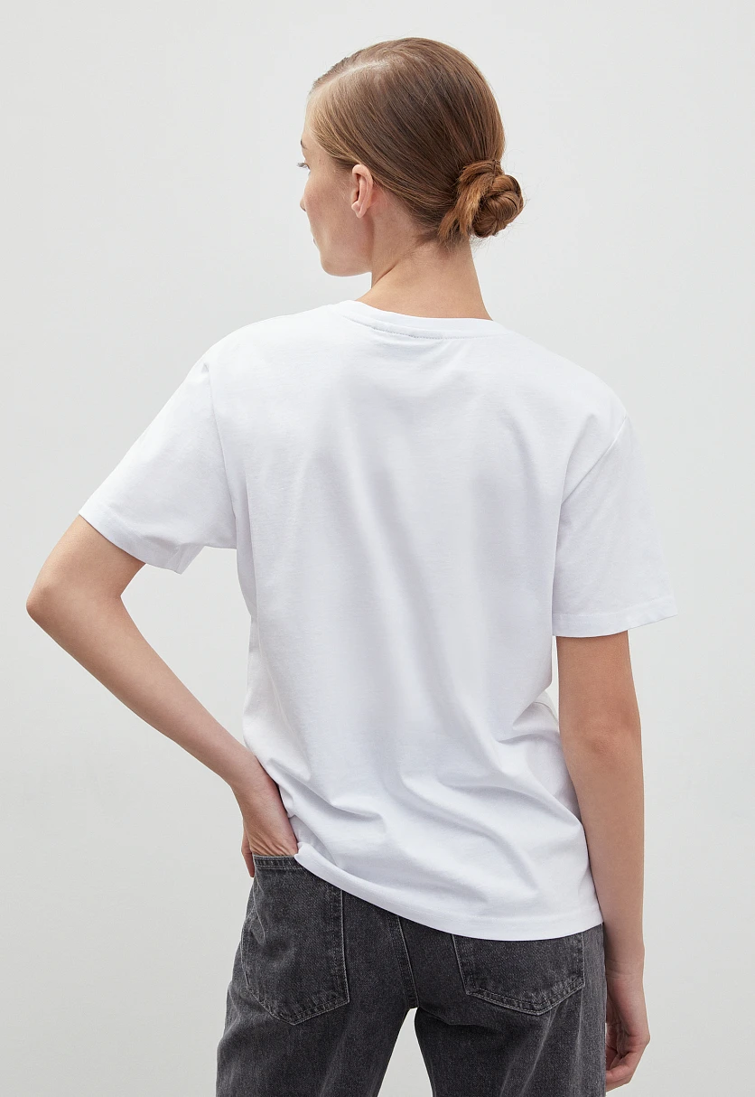 Футболка oversize силуэта с принтом, Модель FBD110220, Фото №5
