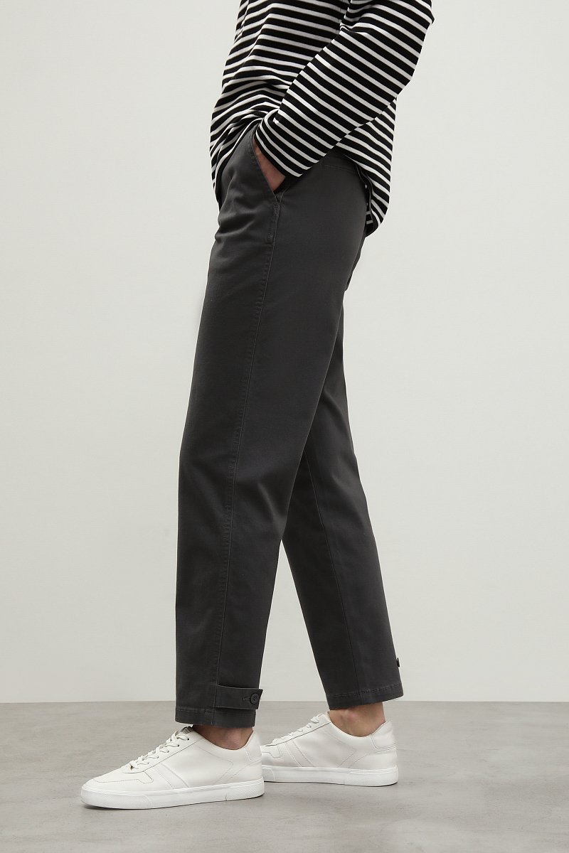 Прямые брюки с хлопком, Модель FBD110138, Фото №3
