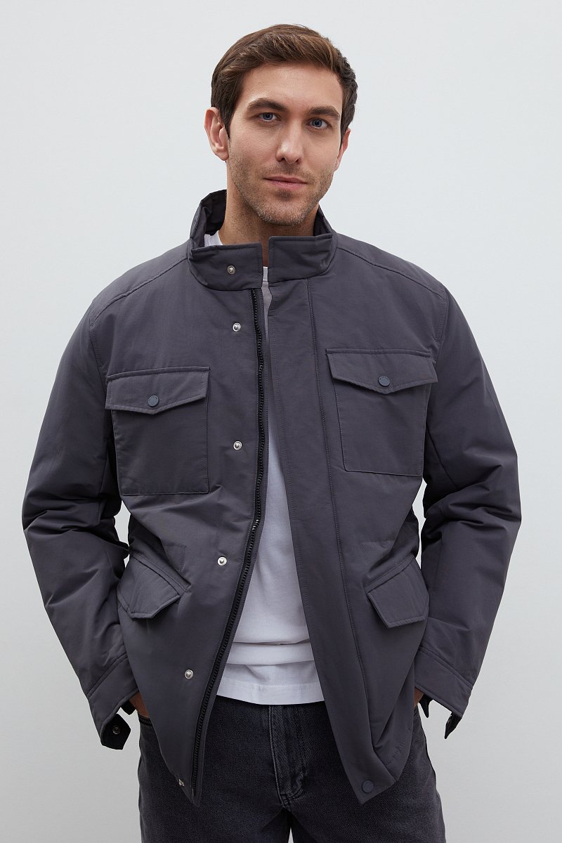 Утепленная куртка с карманами, Модель FBD21001, Фото №1