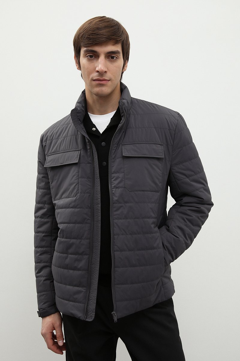 Стеганая куртка с карманами, Модель FBD21013, Фото №1