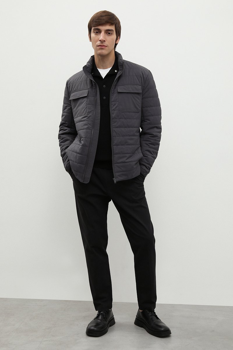 Стеганая куртка с карманами, Модель FBD21013, Фото №2