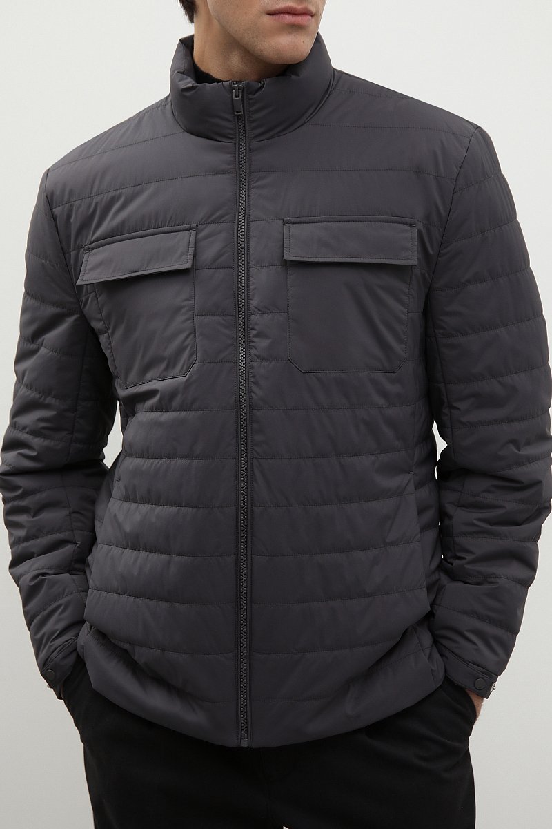 Стеганая куртка с карманами, Модель FBD21013, Фото №3