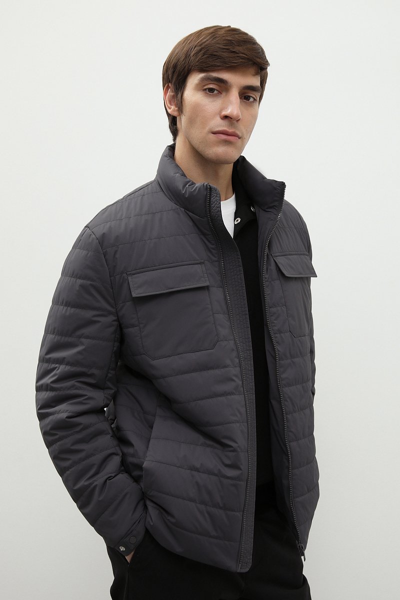 Стеганая куртка с карманами, Модель FBD21013, Фото №4