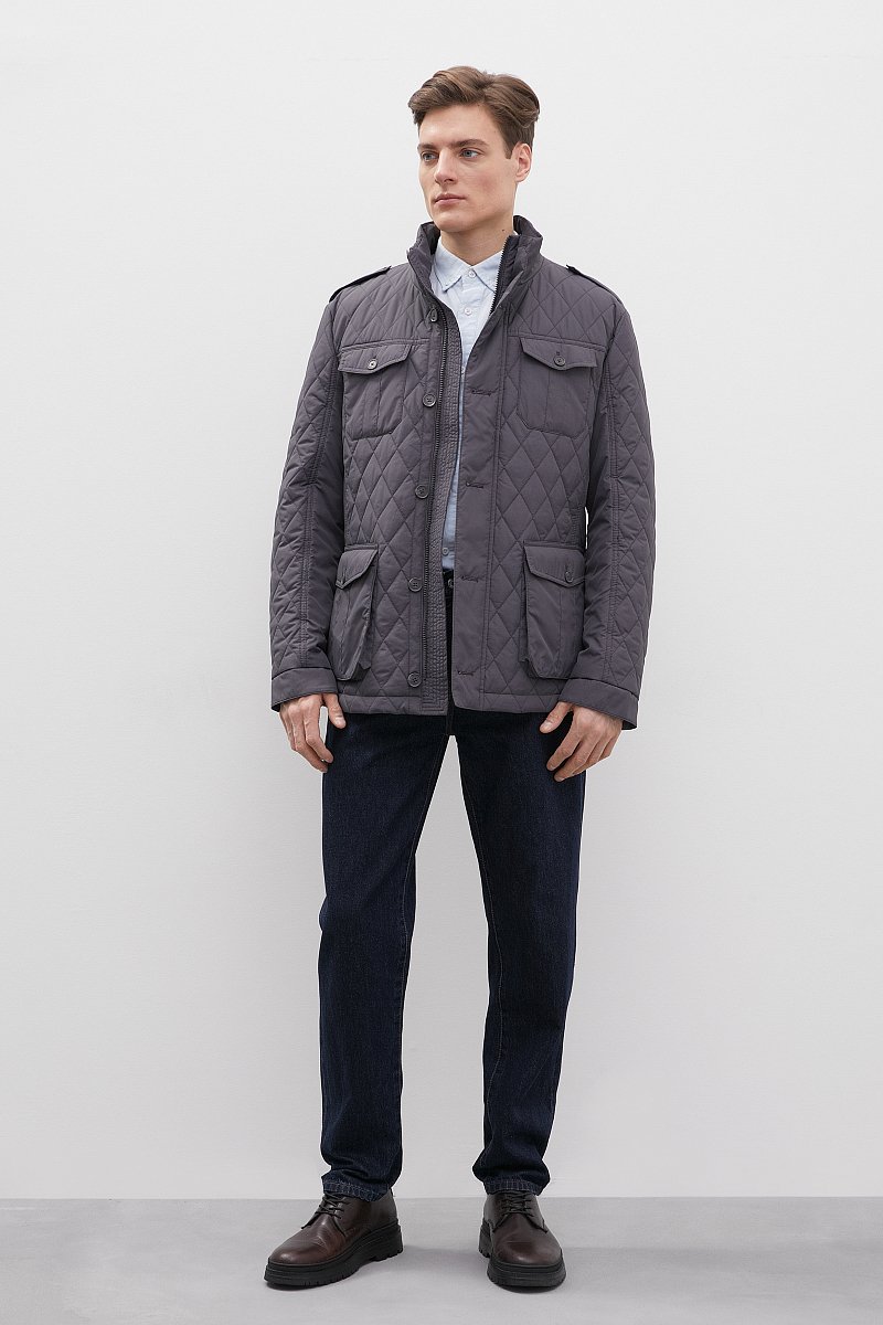 Стеганая куртка с карманами, Модель FBD210145, Фото №2