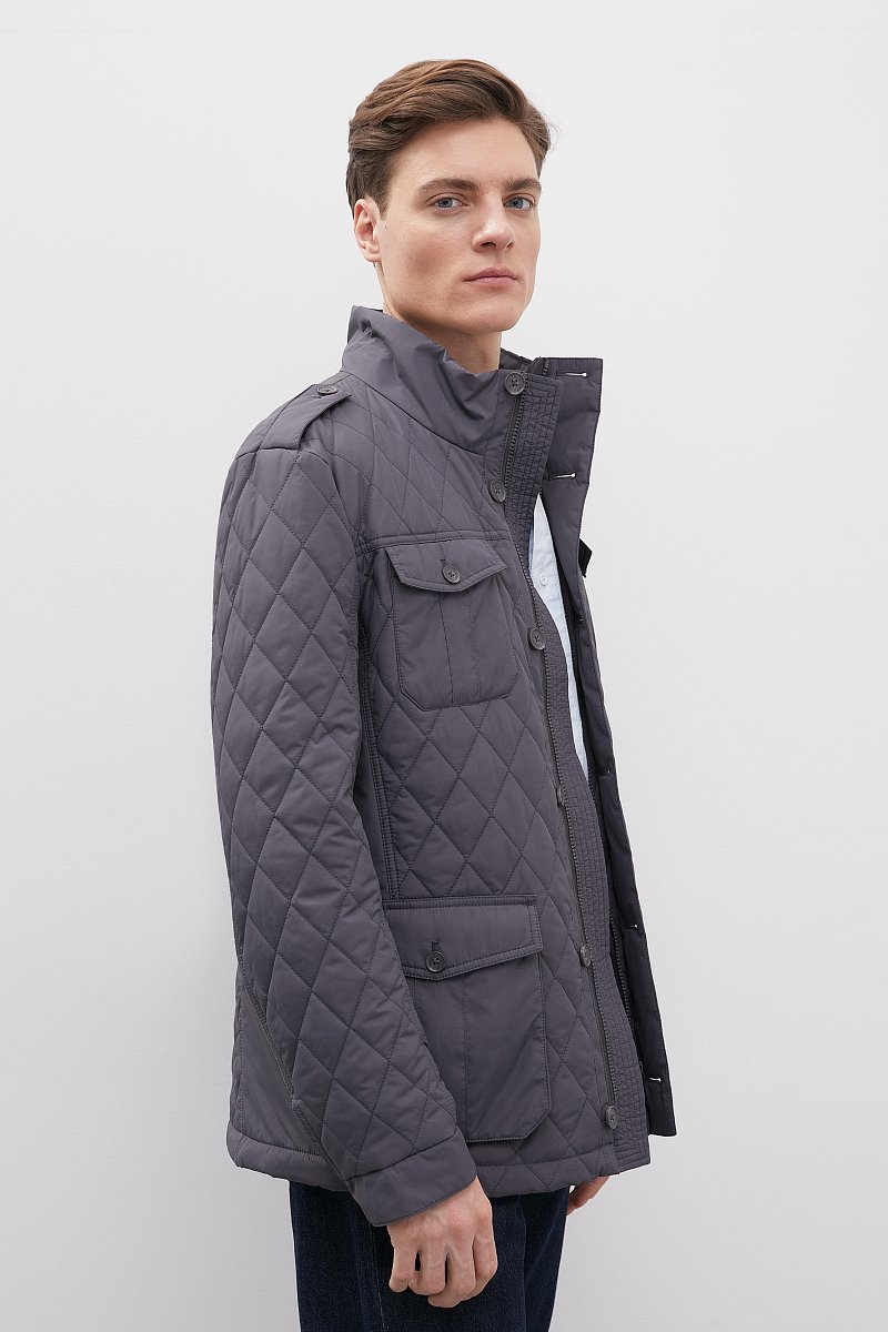 Стеганая куртка с карманами, Модель FBD210145, Фото №4