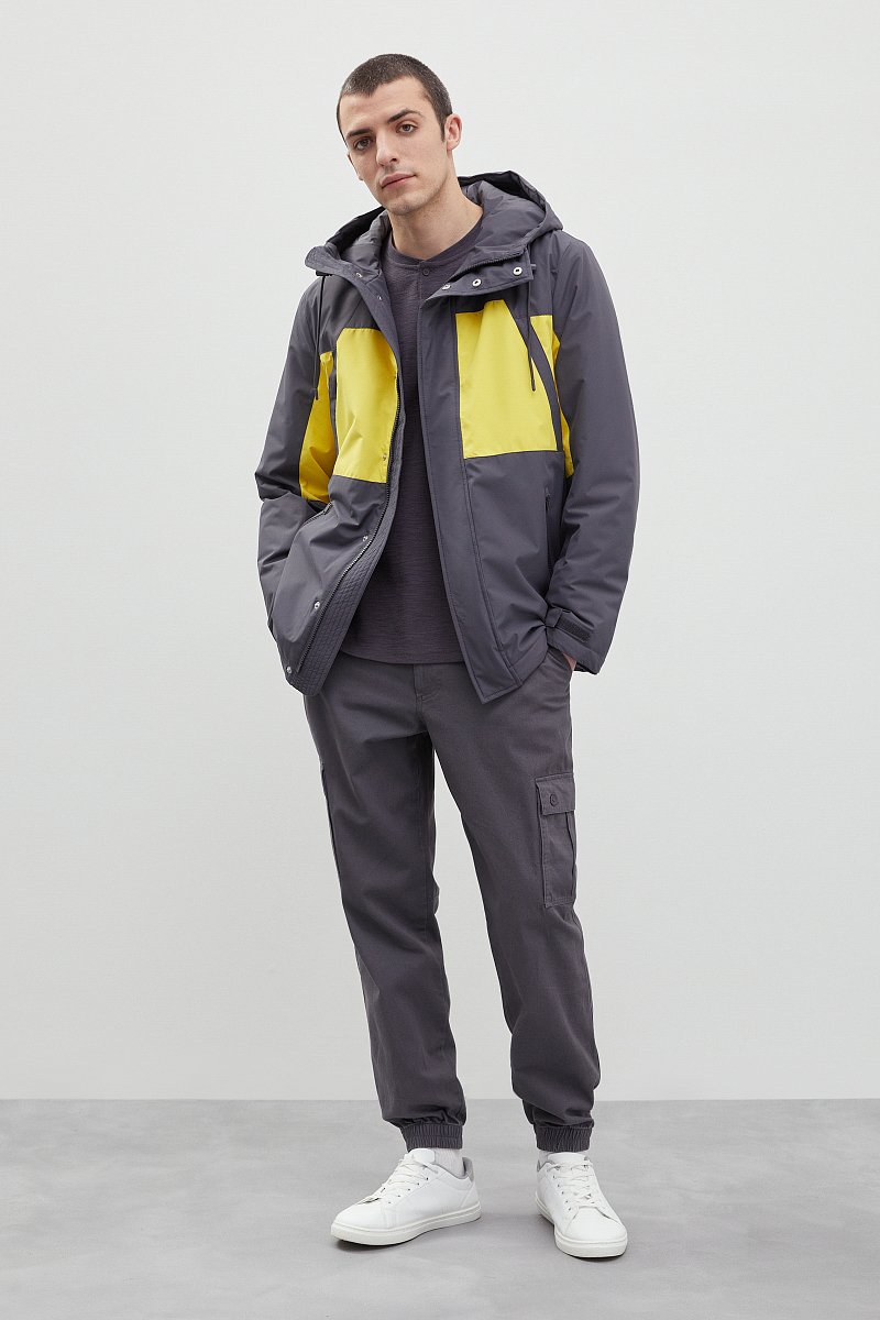 Утепленная куртка в стиле color block, Модель FBD21043, Фото №2